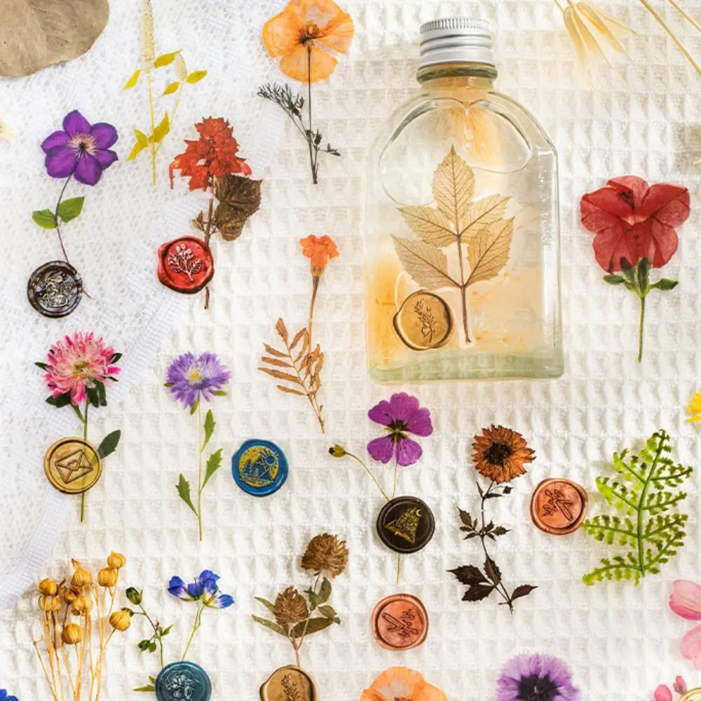 Floral Flower Sticker Wall Decor Decals Leaf DIY Decorative Sticker Graffiti Decoration Decal Toy Stationery Envelope Sticker