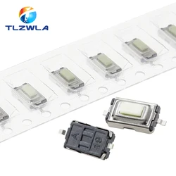 100PCS Reel Tact Touch Micro Switch 3X6X2.5 Tactile Push Button Switch 3*6*2.5mm SMD 2Pin Car Remote Control Key Button Switch