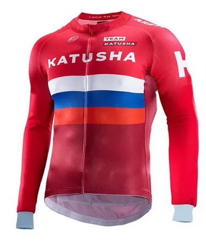 

Весна-лето, длинные вело-Джерси 2016, KATUSHA Team, 2 цвета, Mtb, с длинным рукавом, Мужская велосипедная одежда, велосипедная одежда