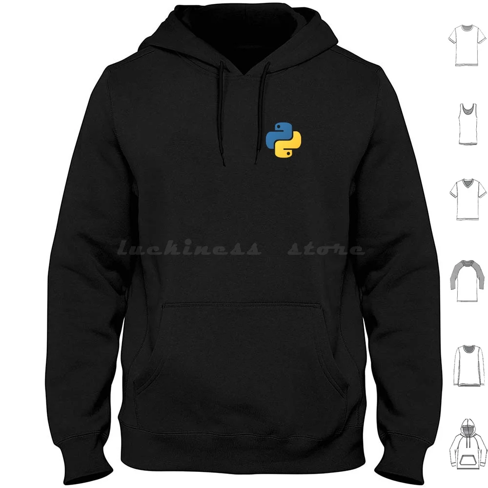 Python Hoodie Cotton Long Sleeve Code Dev Django Backend Fullstack Developer Programming Frontend Webdev Coder Geek