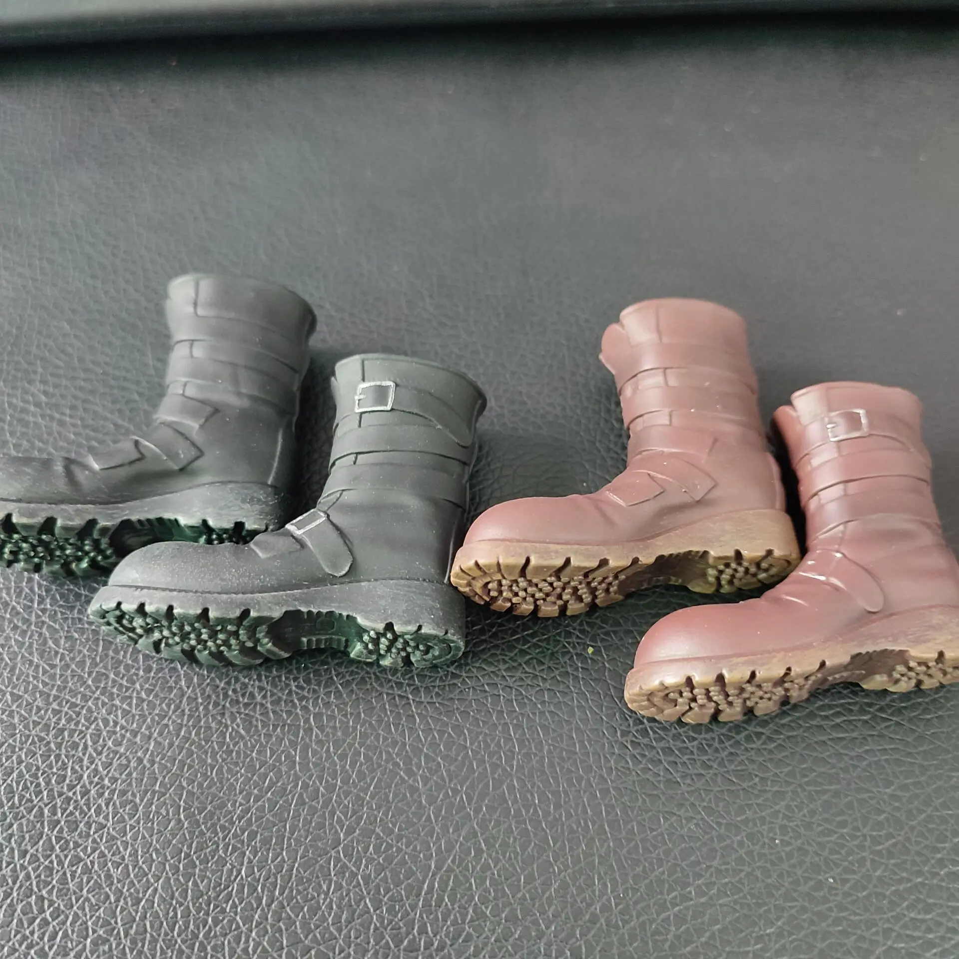 Accessoire de figurine d'action à l'échelle 1:6, bottes à Tube central pour hommes, bottes de Combat de soldats à réservoir creux, chaussures marron et noires F 12 ", jouet de poupée corporelle