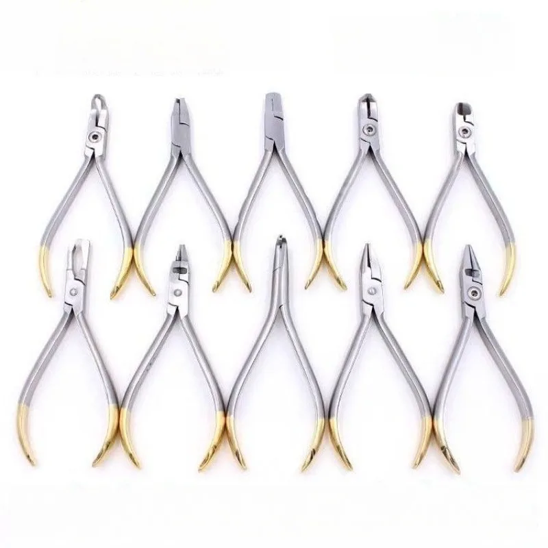 1pcs Orthodontics Precision Control Wire Cutter Plier Bracket Brace Metal Lab Forceps Manual Power