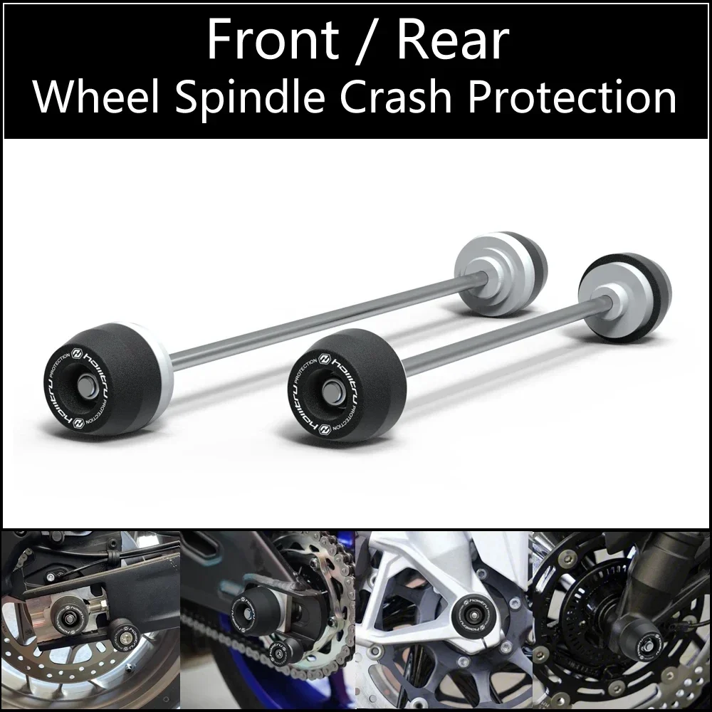 Front Rear wheel Spindle Crash Protection For Suzuki GSX-S750 GSX-S750Z 2017-2021