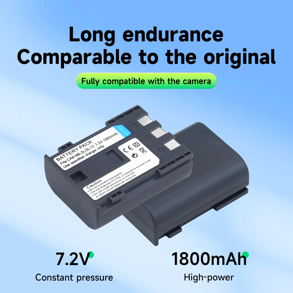 PALO 1800mAh NB-2L NB2L NB-2LH NB 2LH bateria aparatu cyfrowego + obudowa z ładowarką dla Canon Rebel XT XTi 350D 400D G9 s7 S80 S70S30 L10