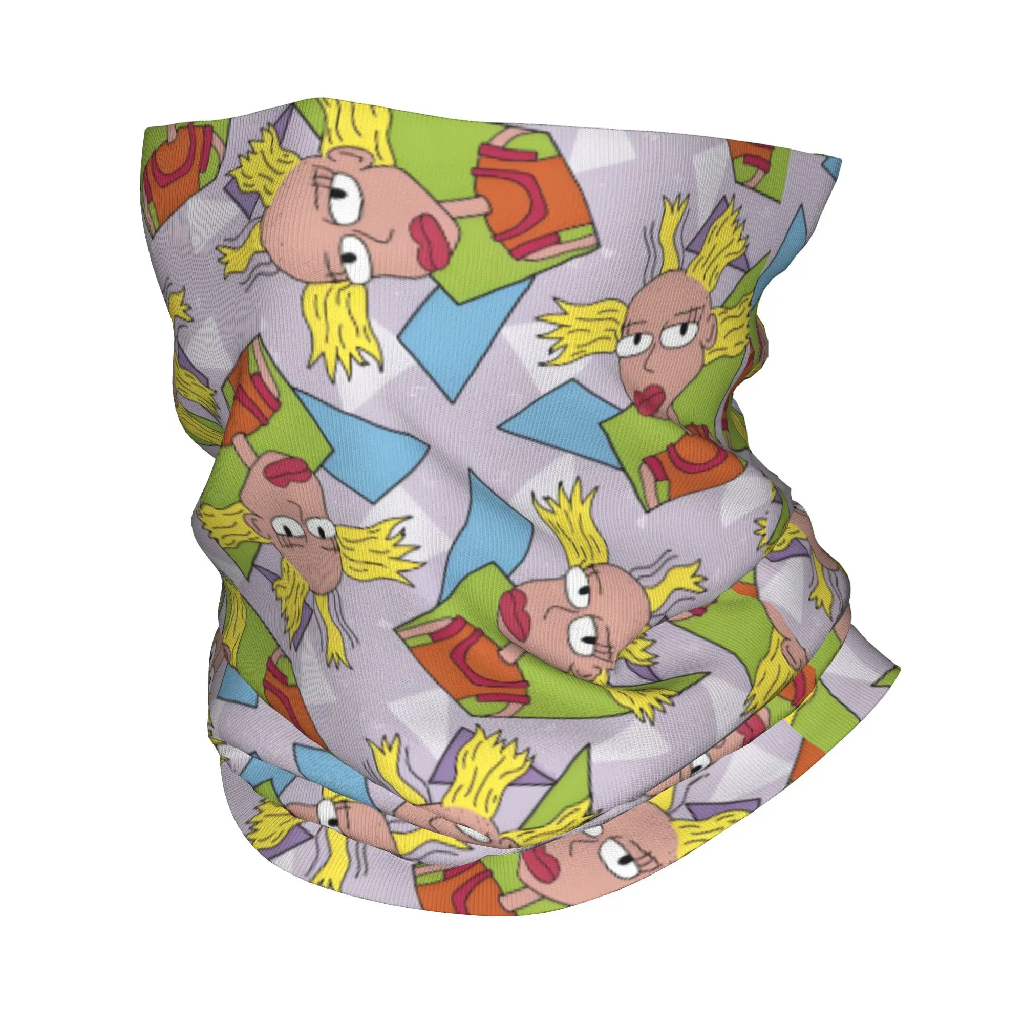 

Custom Cartoon Cynthia R-Rugrats Bandana Neck Warmer Women Men Winter Hiking Ski Scarf Gaiter TV Program Face Cover