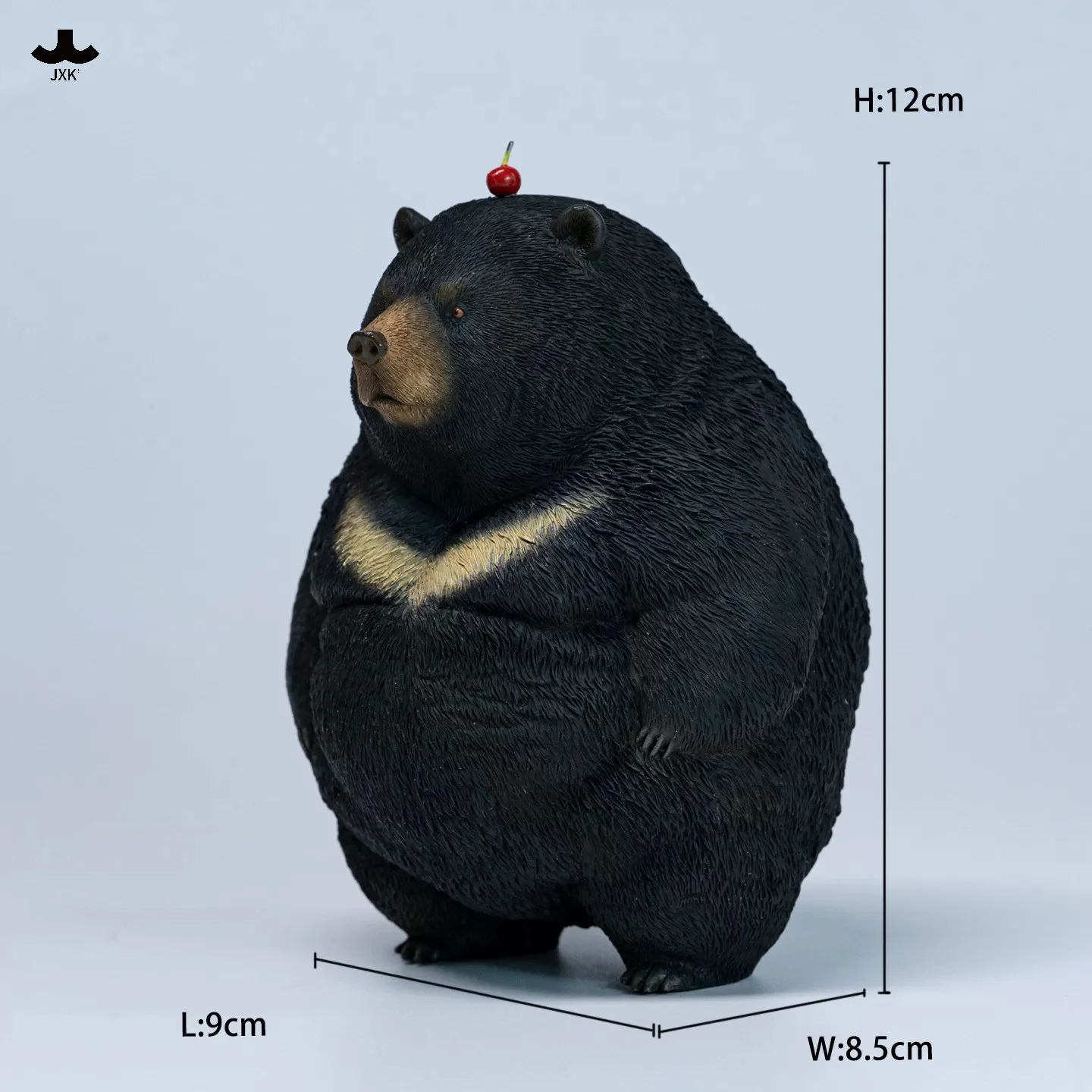 In Stock JXK366 12CM Scale Simulated Brown/Black Fat Bear Mini Animal Model Desktop Decor For 12inch Action Figure Doll
