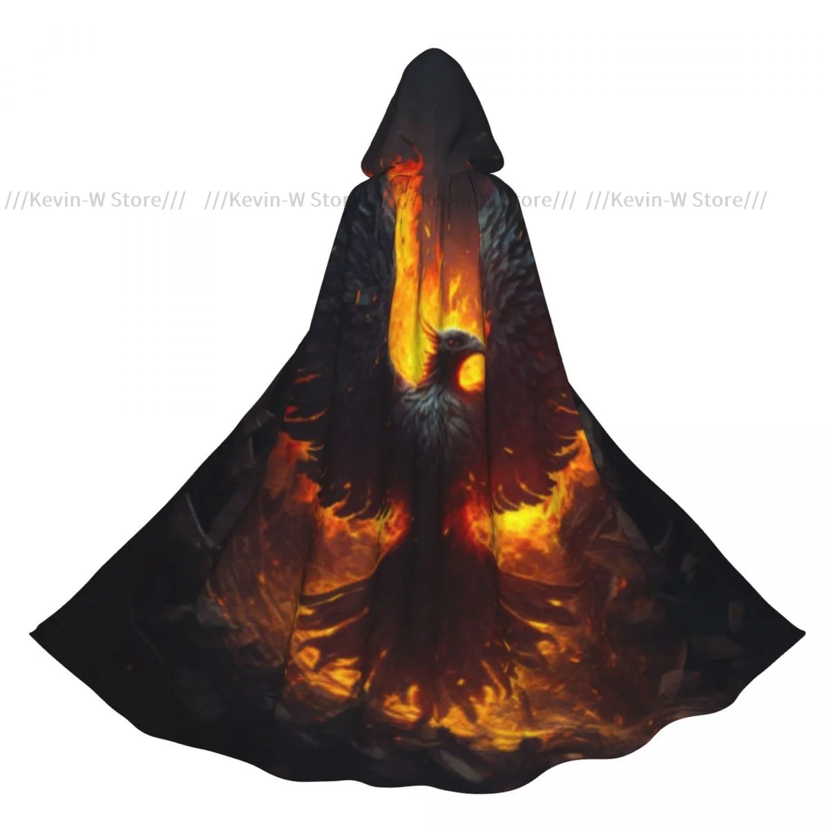

Phoenix Fantastic Hooded Cloak Polyester Unisex Witch Cape Costume Accessory