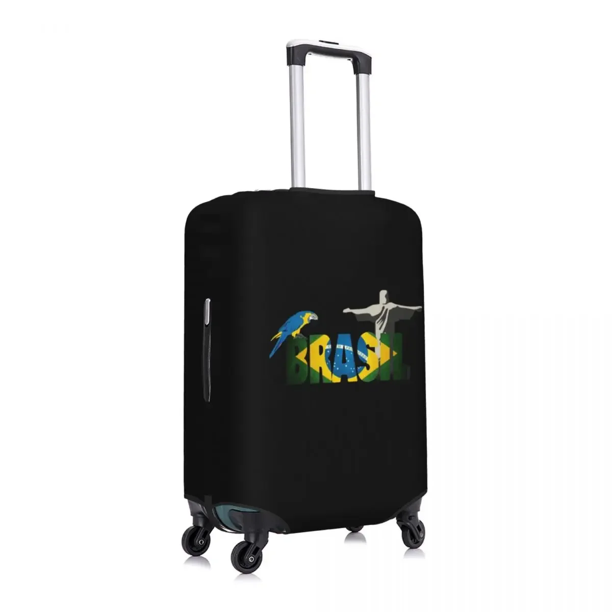 Custom Flag Of Brazil Suitcase Cover Washable Luggage Protective Covers for 18-32 inch