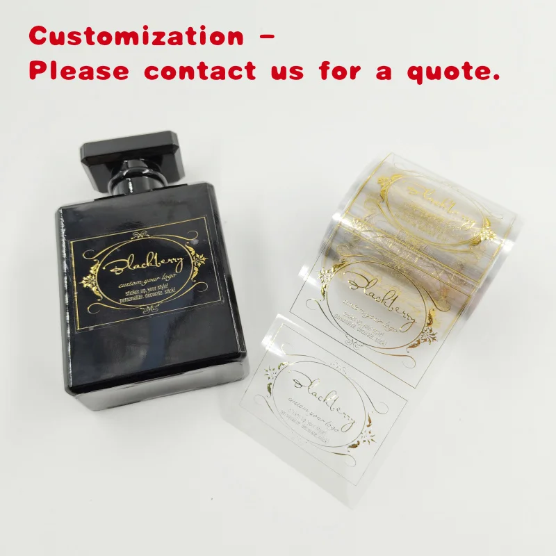

custom.Custom Embossed Metal Soluble Adhesive Sticker Cosmetic Perfume Bottle and Clothing Labels