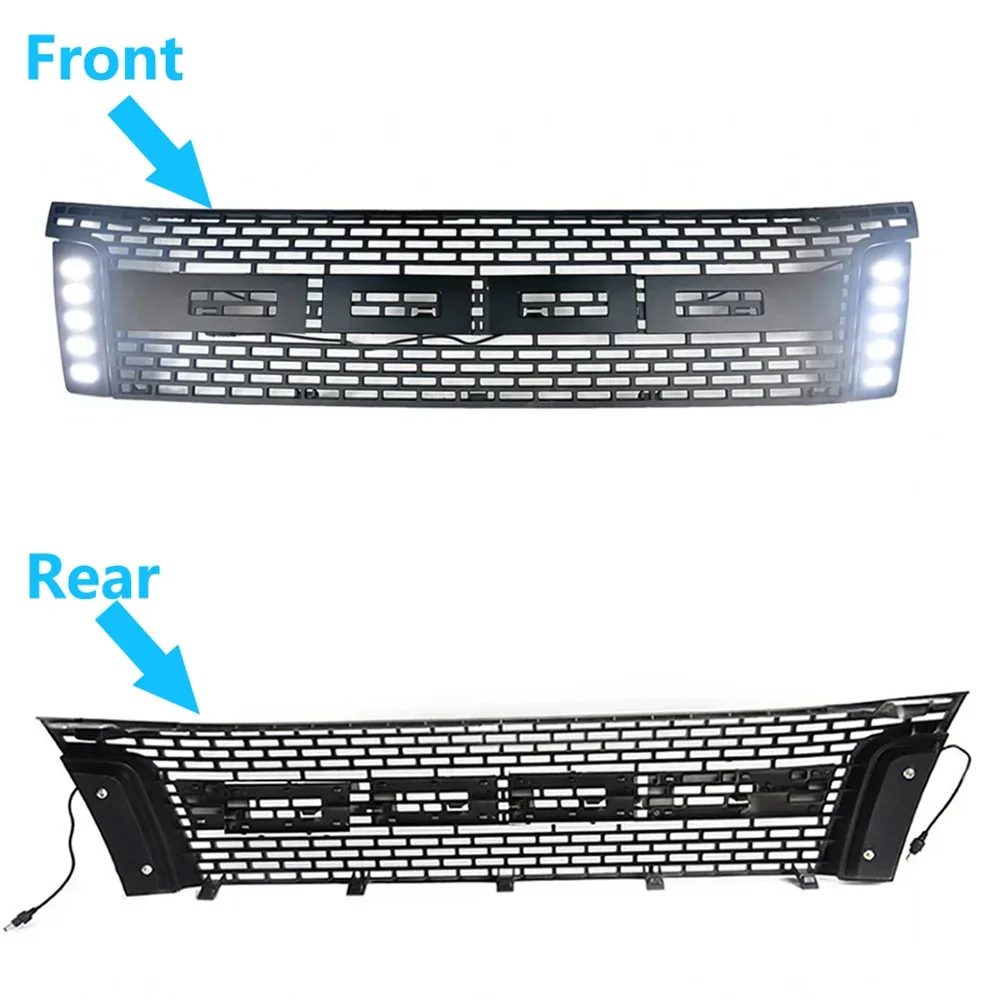 Parrilla Delantera Deportiva para Camioneta Ford Ranger T6 Xl Xlt 2012 2013 2014, Rejilla Delantera, Parachoques, Accesorios para Camioneta, Modificada