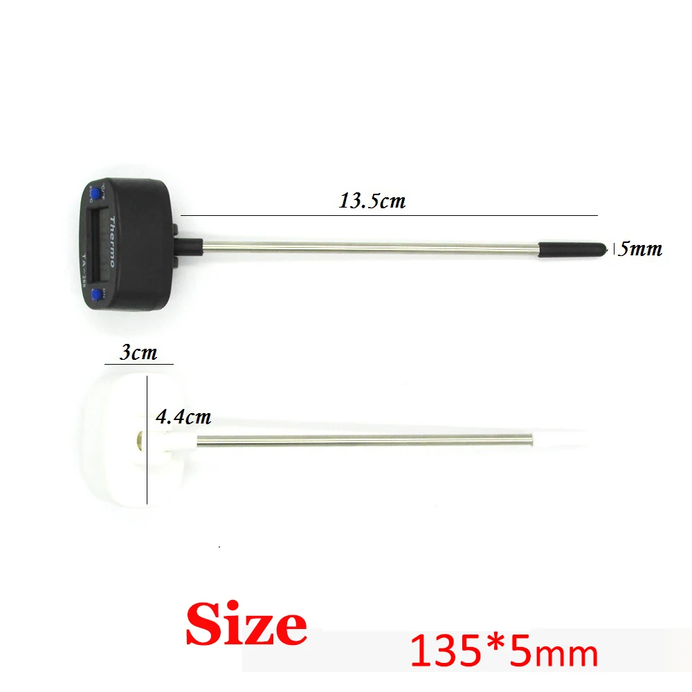 -50 ° C to 300 ° C (-58 ° F to 572 ° F) Digital Food Thermometer Probe Oven BBQ Fried Oil Temperature Gauge Test Water Chocolate