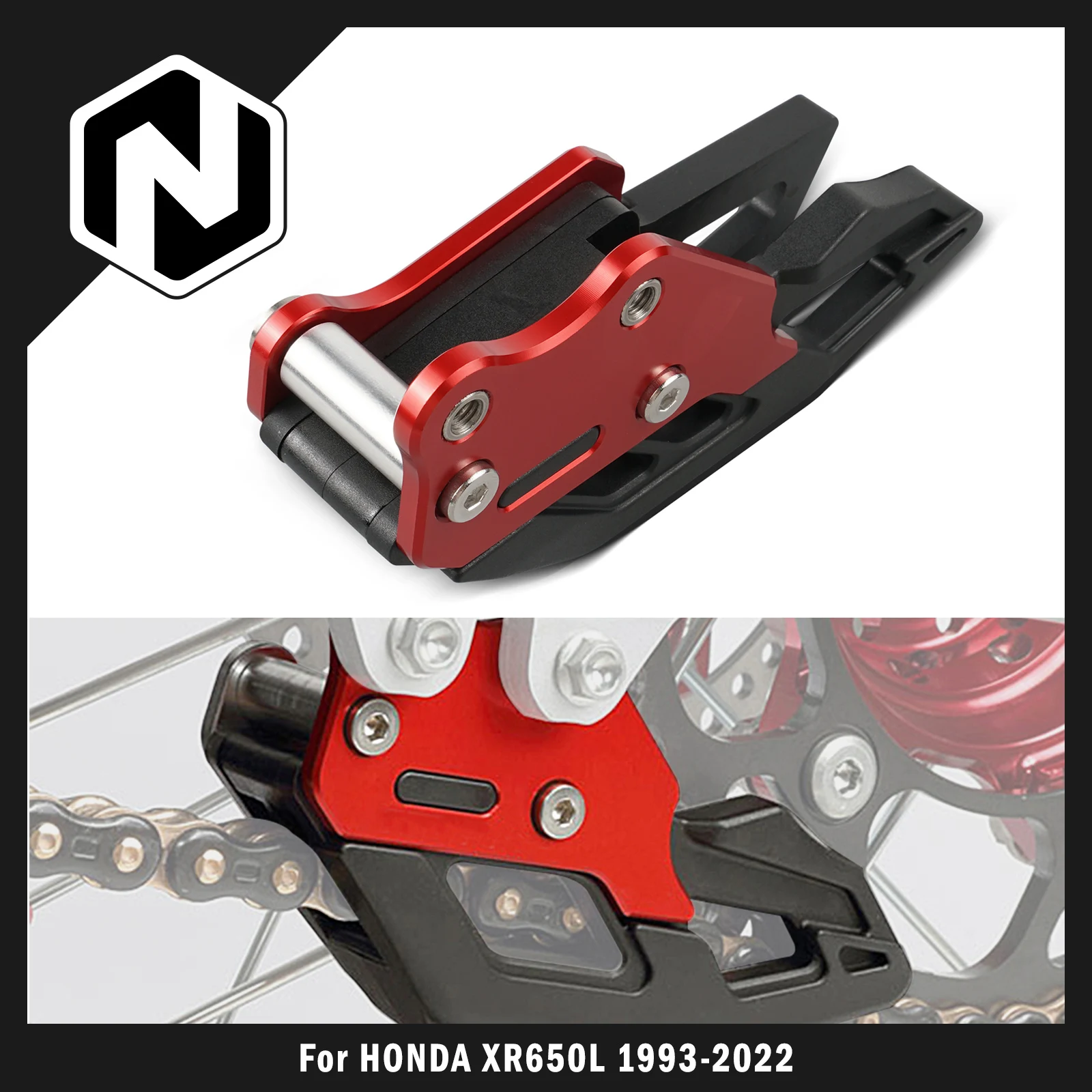 

NICECNC For Honda XR650L XR 650L 1993-2022 Motorcycle Chain Guide Guard Cover Protector 2021 2020 2019 2018 2017 2016 2015