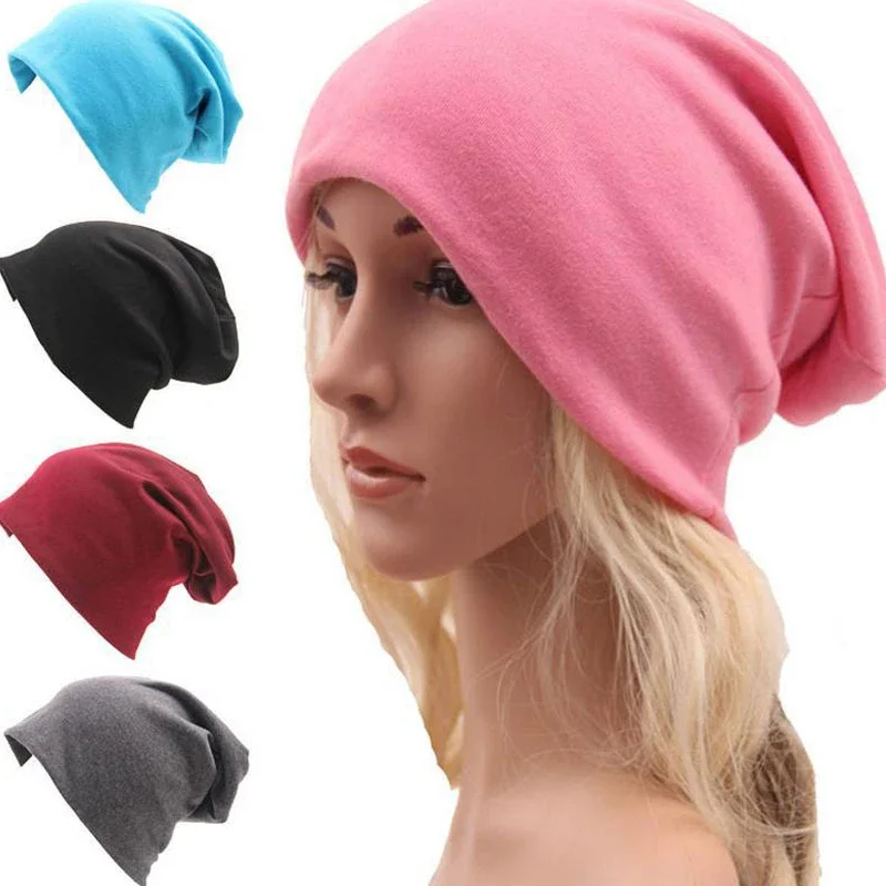Unisex Winter Slouchy Skullies Beanies Hip Hop Elastic One Size AP Cap All Match Casual Warm Hat For Daily Wear