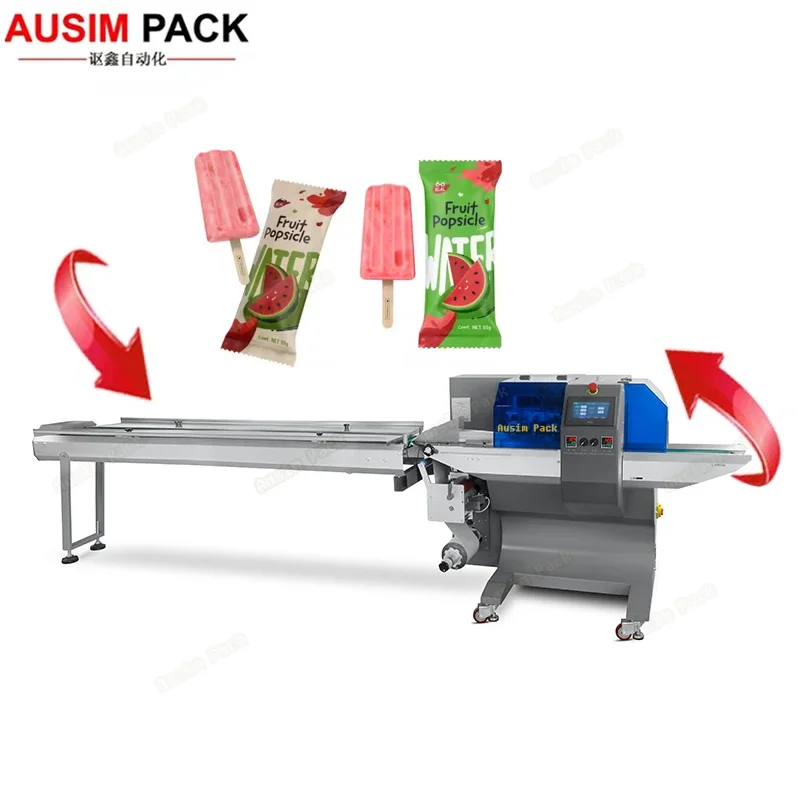 Multi-functional Automatic Packaging Machinery Popsicle Pillow Packing Machine Ice Crea Wrapping Machine