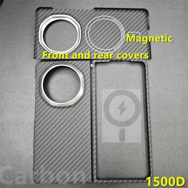 Etui do Huawei Honor Magic V5, karbonowa powłoka ochronna, odpowiednie włókno aramidowe, magnetyczne etui na telefon — zdjęcie produktu 3