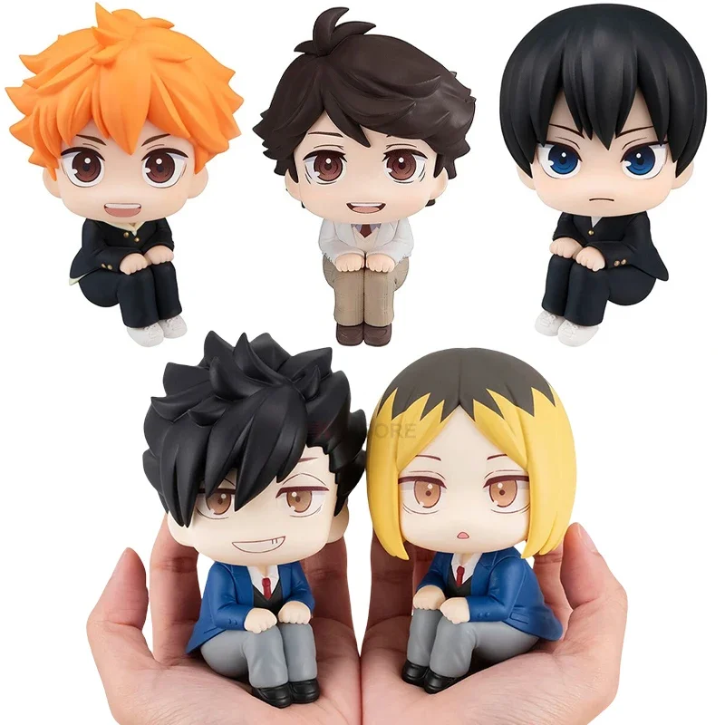 LookUp Haikyuu!! Tetsuro Kuroo Anime Figure Kenma Kozume Action Figure Toru Oikawa Figurine Q Version Collectible Model Doll Toy