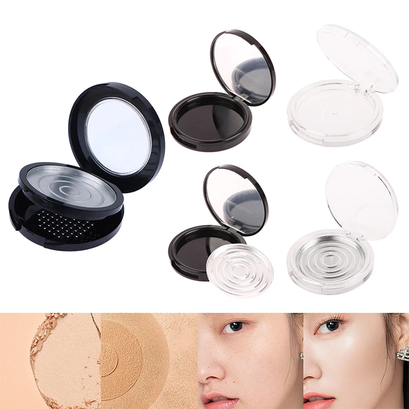 Single/Double Layer Powder Empty Box Portable Cosmetic Empty Container Suitable For Eye Shadow/blush/compact Powder/foundation