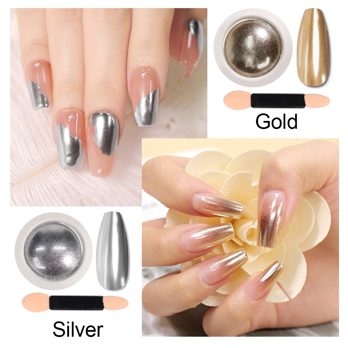Limegirl Kit gel per estensione unghie 15ml Gel per costruttore con base Top Coat Specchio in polvere Set per unghie fai da te Rosa Nudo Bianco Trasparente Glitter