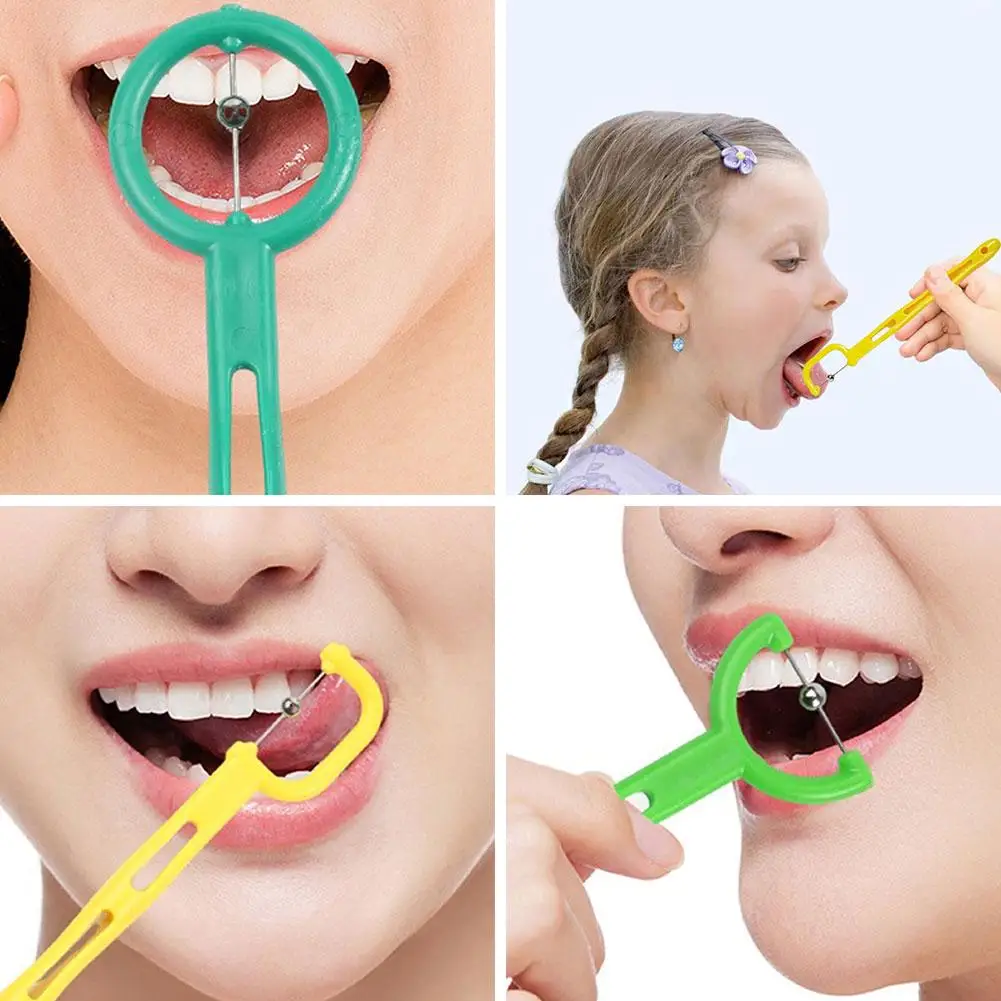 3/4PCS Kids Tongue Tip Lateralization Elevation Tool Therapy Training Autism Talk Tool Muscle Speech Oral Tongue Tip Exerci M3L2