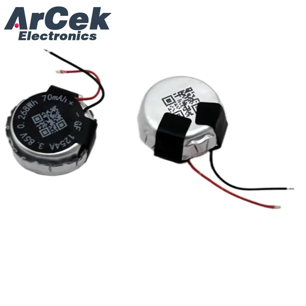 2 SZT. Akumulator ICR1254 3,85V 70mAh CP1254 do JBL Tune 230NC 230 NC T230NC TWS Bezprzewodowe Słuchawki Bluetooth — zdjęcie produktu 4