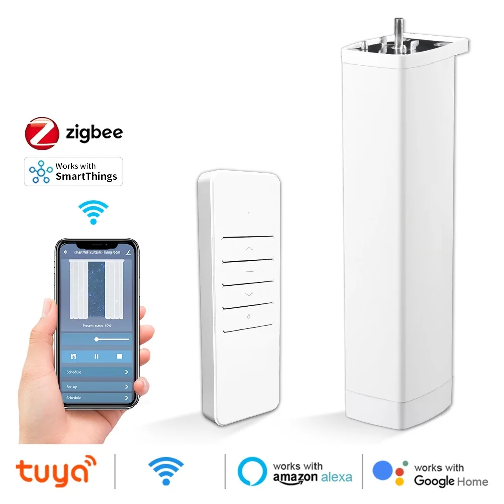 work-with-tuya-wifi-zigbee-electric-curtain-shutter-motor-with-rf-remote-225cm-size-app-control-alexa-google-home-smartthings