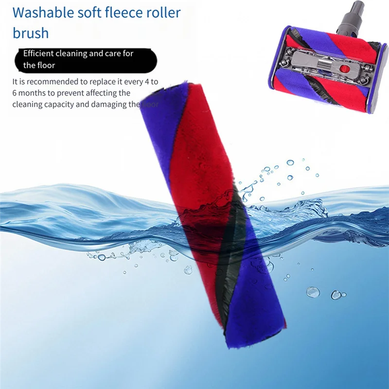 A85I-สําหรับเครื่องดูดฝุ่น Dyson Omni-Glide แปรงลูกกลิ้งนุ่มเครื่องดูดฝุ่นเปลี่ยนชิ้นส่วนแปรงกลิ้ง