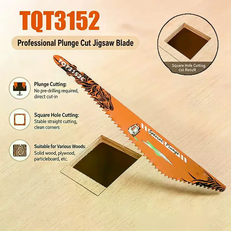 152mm S-Shank Reciprocating Saw Blade For Wood, 3mm Tooth Pitch Rough Cutting Blade, Universal For Fast Wood Cutting
