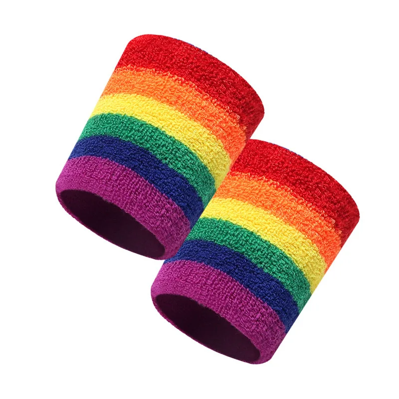 Wrist Sweatband in 9 Different Colors,Made by High Elastic Meterial Comfortable Pressure Protection,Athletic Wristbands Armbands