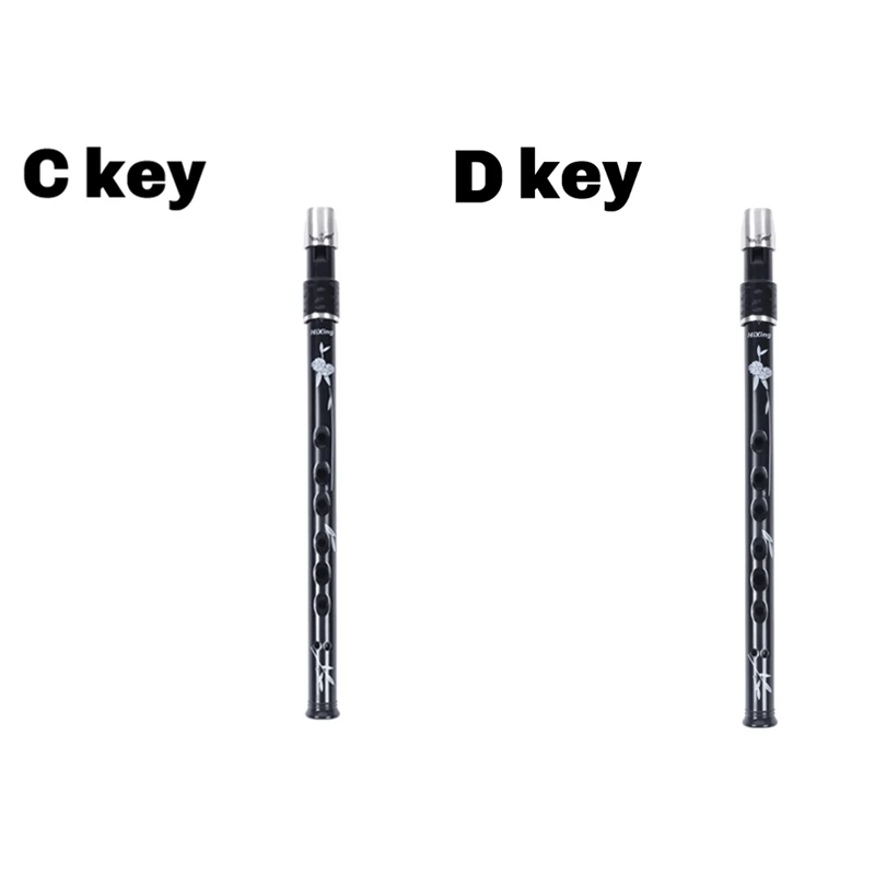 

ABUE-6 Holes Irish Tin Penny Whistle With Case Key Of C D Flute Whistle Instrument Woodwind For Music Lover