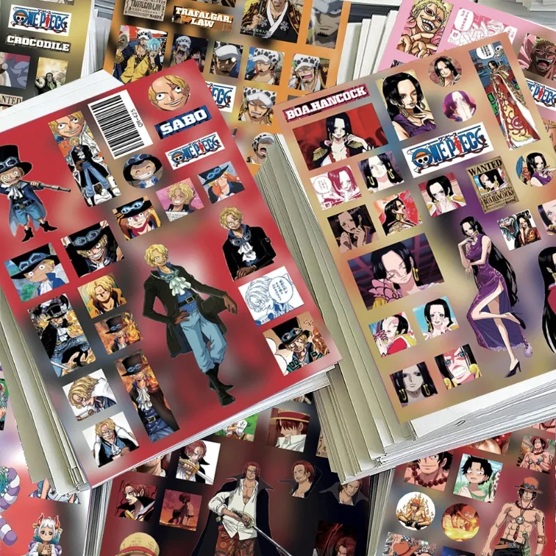One Piece stickers Shanks cartoon high appearance value fashionable personalized student planner material waterproof stickers view 3