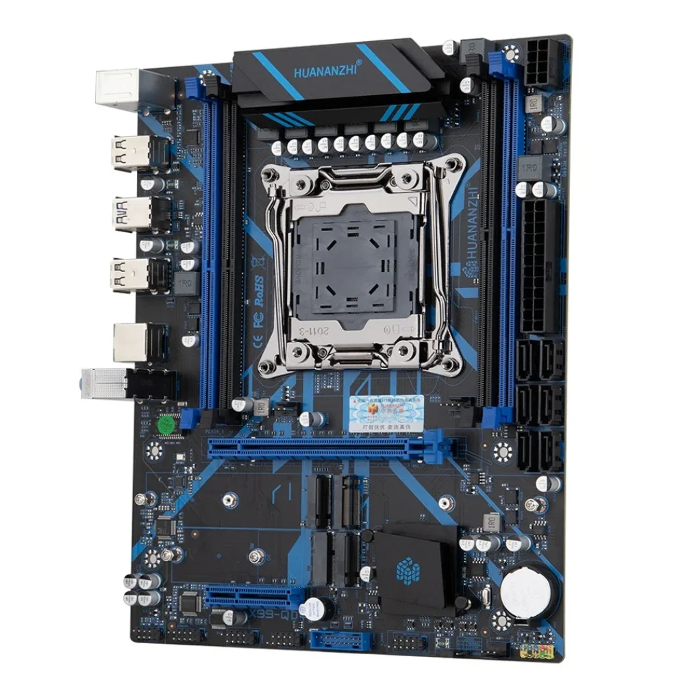 HUANANZHI X99 QD4 LGA 2011-3 XEON X99 Motherboard mit Intel E5 2680 v4 mit 2*16G DDR4 ECC Speicher Combo Kit Set