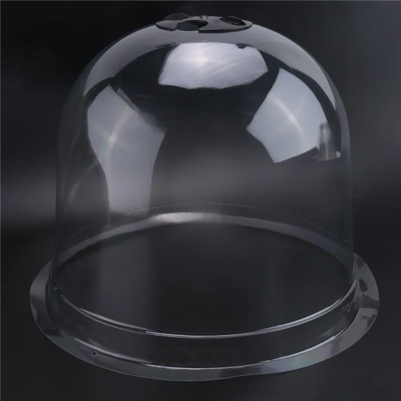 

AT48-Garden Plant Cloche, Transparent Plant Dome Bell Cover 6 Pieces Plastic Plant Bell, For Warming
