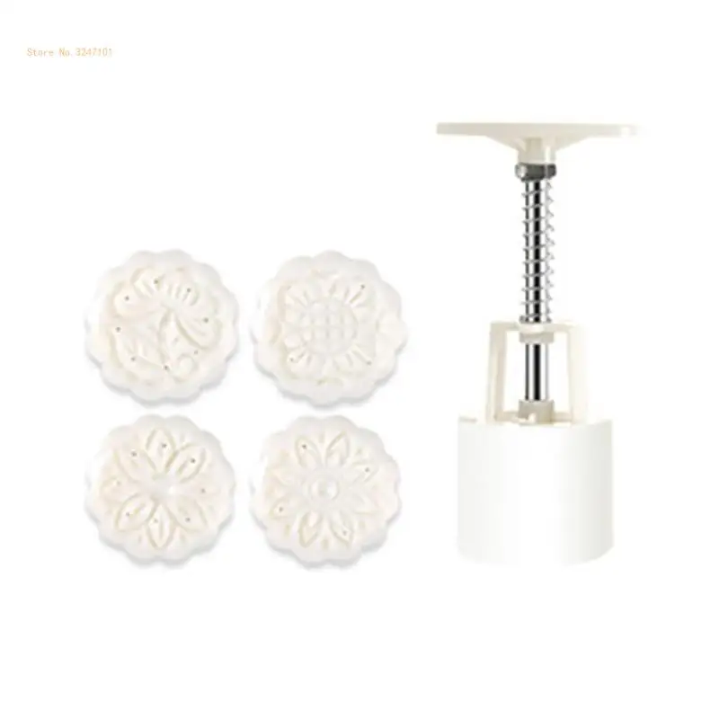 

Hand Pressed Mooncakes Pastries Mold Convenient ABS Plastics Cake Mold Household Baking Tool for Dessert Enthusiasts Dropship