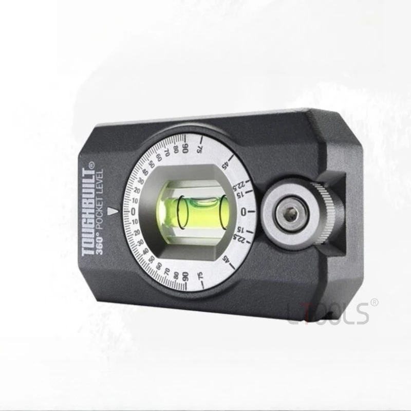 

1 шт., мини-уровня, магнитный бытовой измеритель наклона из алюминиевого сплава, прочный портативный вращающийся на 360 градусов инструмент для выравнивания пузырей для украшения