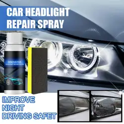 20/30/50ml Restorative Liquid with Sponge Swirl Removing Portable Headlight Repair Polish Liquid Cleaners Car Degreasers