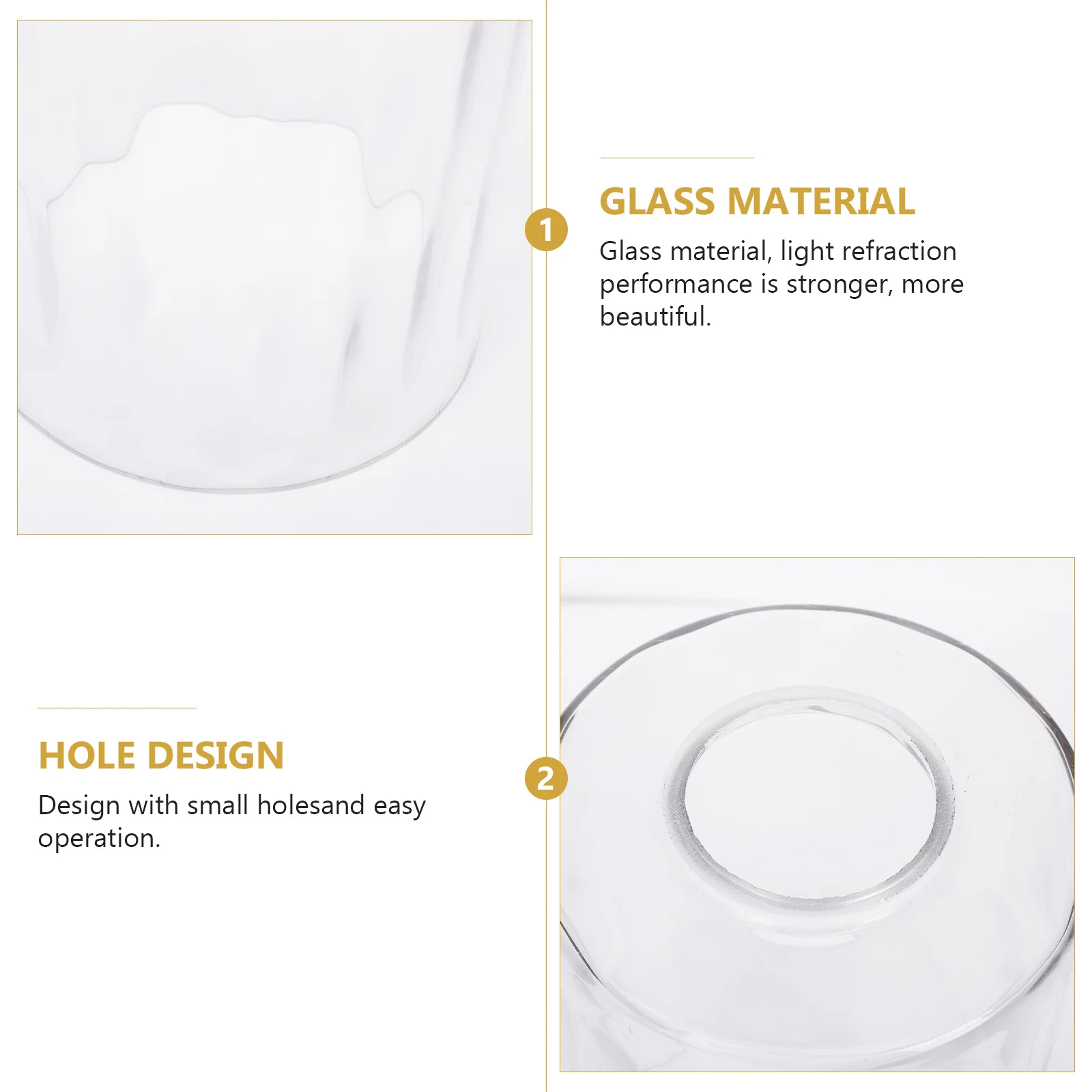 

2Pcs Transparent Glass Lamp Cover Stone Pattern Straight Tube Durable Simple Decorative Lampshade Lamp Covers Glass Lampshades