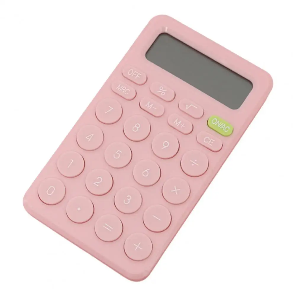 Mini Calculator Big Button Non-slip Base Arithmetic Portable 8-Digit Desktop Handheld Small Calculator for Student