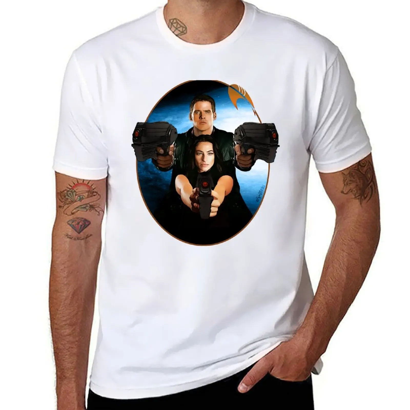 

John & Aeryn T-Shirt funny t shirts man anime t shirts for man T-Shirt