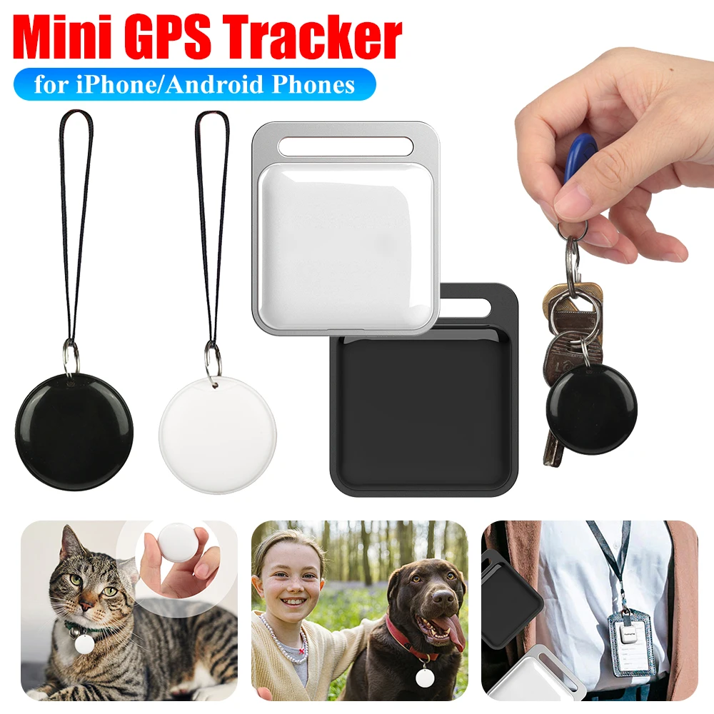 Bezprzewodowy mini lokalizator GPS Anti-lost Alarm Torba na klucze Wyszukiwarka portfela APP Nagrywanie GPS Tag inteligentny Zgodny z Bluetooth dla iPhone'a/Androida