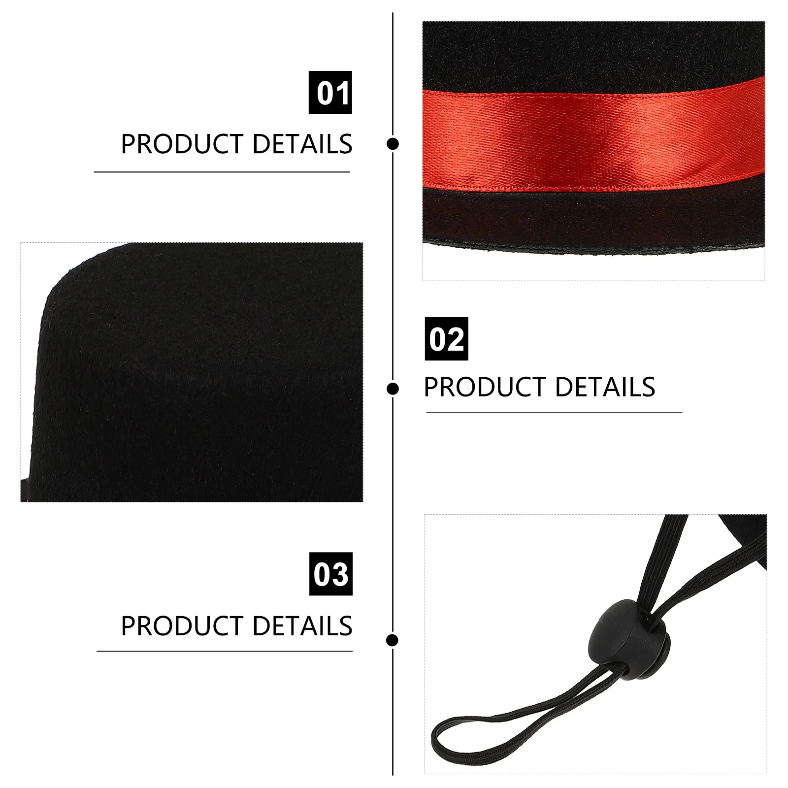 

Pet Magician Hat Non Woven Fabric Dog Beanies Small Puppy Costume Cats Black Halloween Birthday Party Pet Beauty Contest