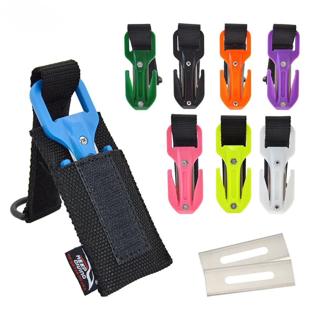 Diving cutter Multi-color portable underwater cutter diver rope net escape rescue knife KF-963