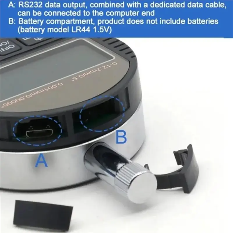 Exquisite-Digital Dial Indicator Gauge 0-12.7Mm 0.001Mm Electronic Waterproof Professional Measurement Tool