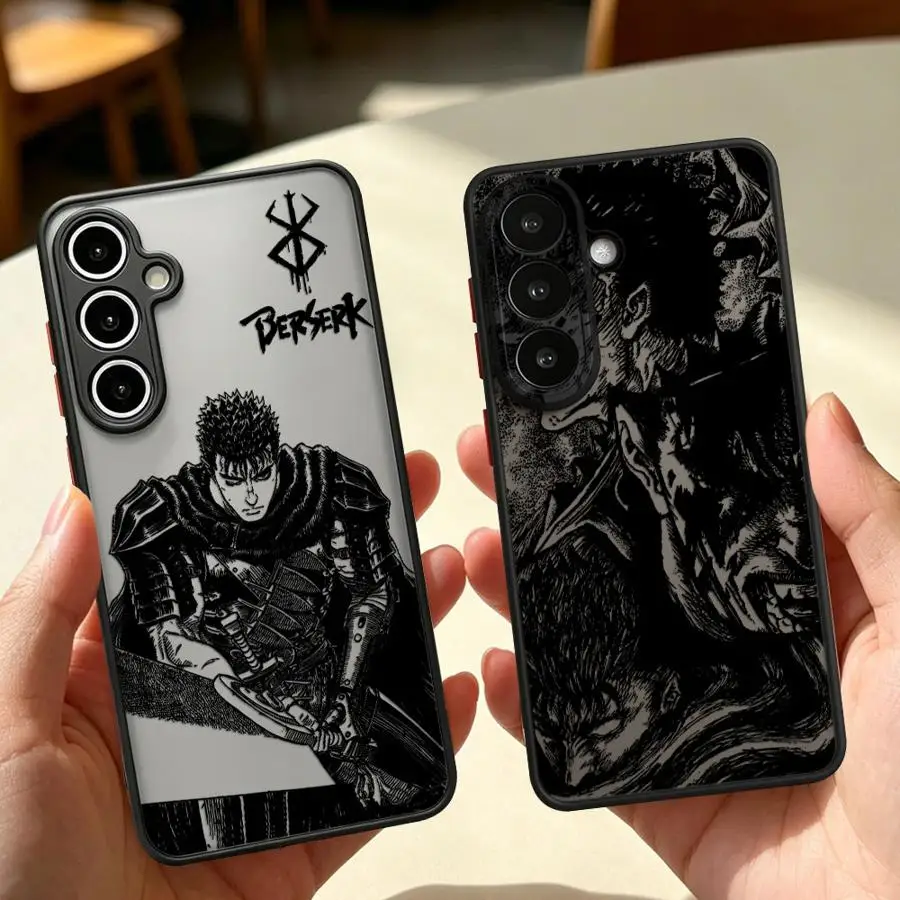 Case for Samsung Galaxy A16 A15 A35 A53 A52S A72 A17 A52 A73 A33 A14 A23 A56 A55 A54 A34 A36 Phone Cover Cool Anime B-Berserks