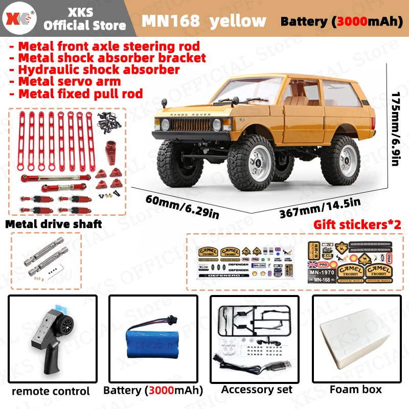 MN168 RC Auto 1:12 Volledige Schaal RTR Versie MN Model 2.4G 4WD 280 Motor Proportionele Off-Road RC Afstandsbediening Auto voor Jongens Geschenken