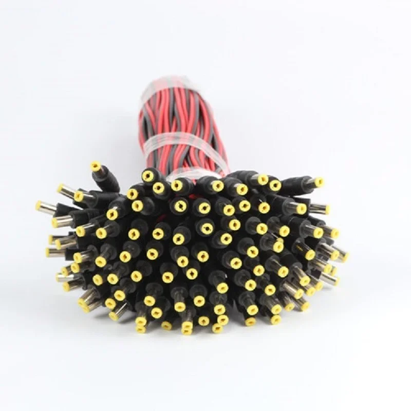 10 pcs/set DC power cord male monitoring power cord 5.5*2.1 connector 12v24v centralized power supply cord dc male
