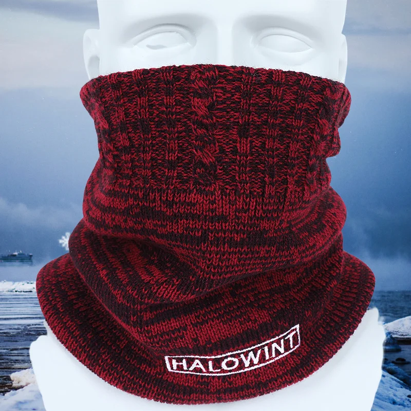 

Unisex Couple Knitted Scarves Warm Thicken Pullover Scarves Classic Winter Autumn Elastic Knitting Crochet Neck Scarf Shawl New