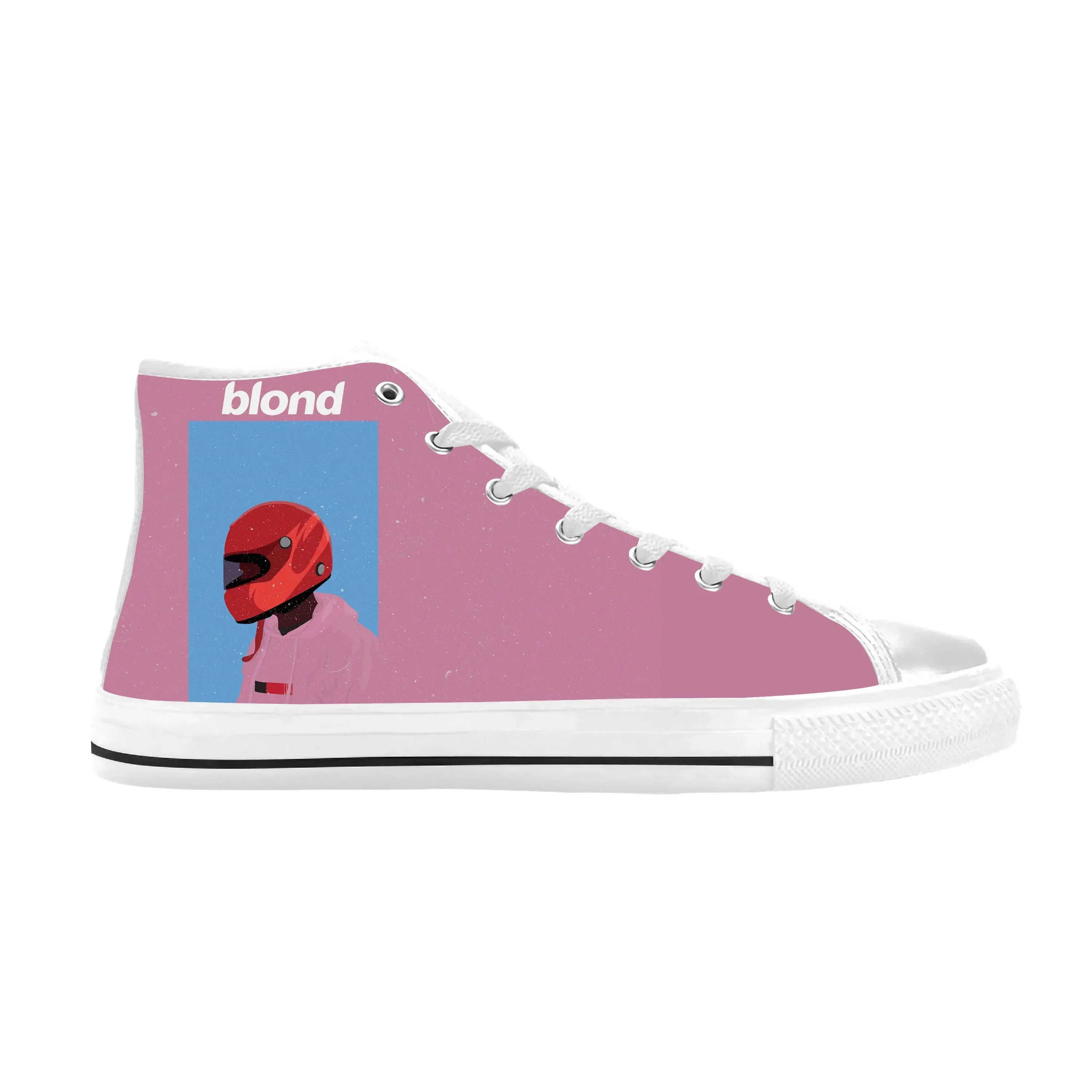 Oceans Blond Blonde Music Singer Album Frank Cool Casual Zapatos de tela de caña alta cómodos y transpirables con estampado 3D para hombres y mujeres