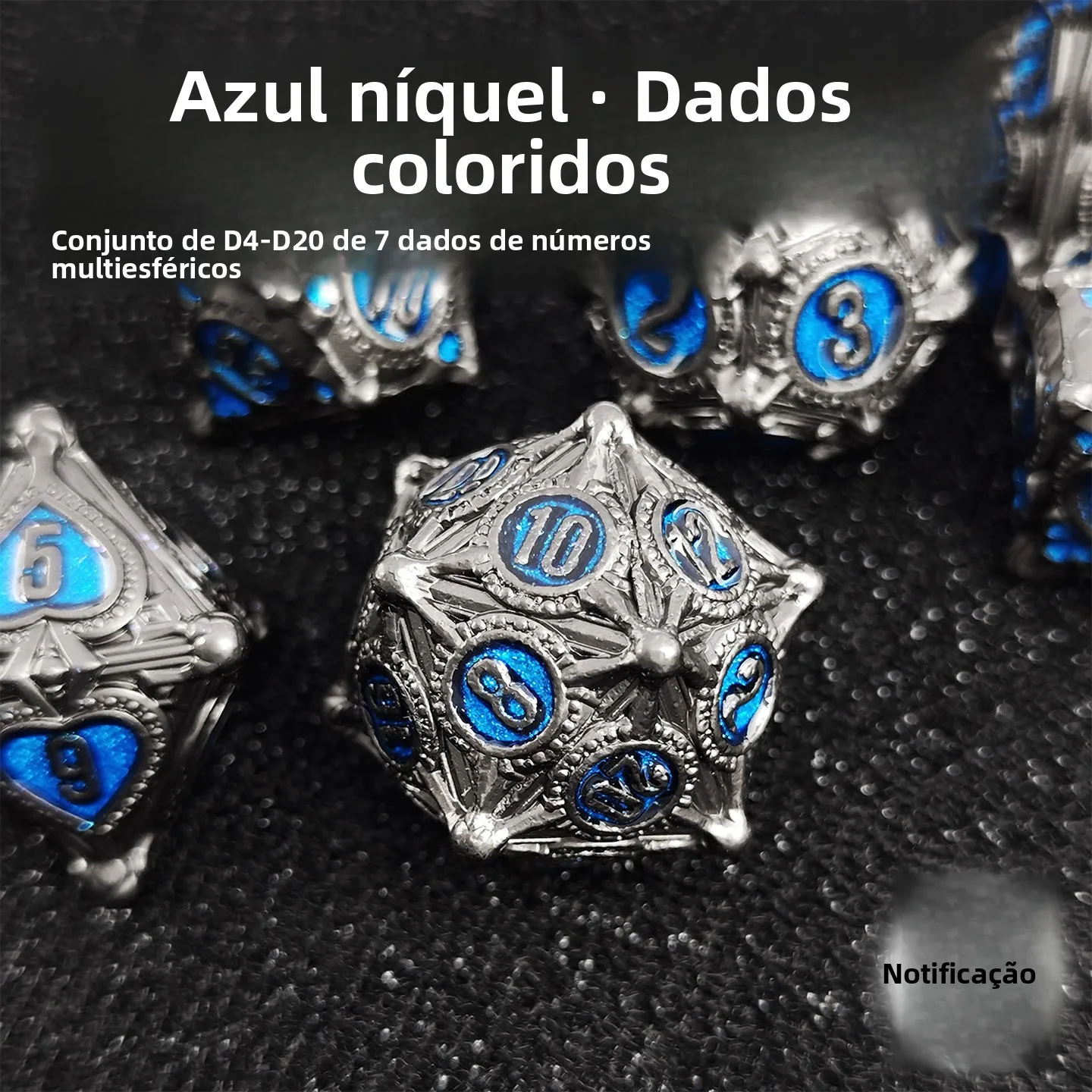 juego-de-dados-metalicos-florales-coc-lovecraft-dnd-dragon-and-underworld-trpg-juego-de-rol-juego-de-mesa-suministros-para