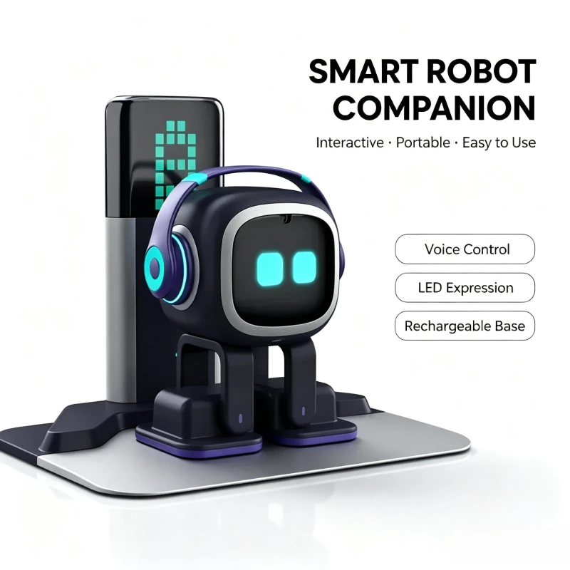 AI EMO Robot ESP32-S3 Intelligent Interactive Chat Dancing Emotional Companionship Intelligent Robot
