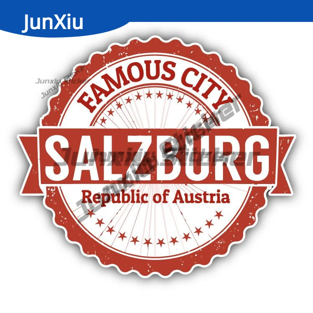 

Salzburg City Sticker Salzburg Austria Travel Stamp Car Bumper Decal Exterior Accessories Cup Decals Waterproof Sticker Pour Cam